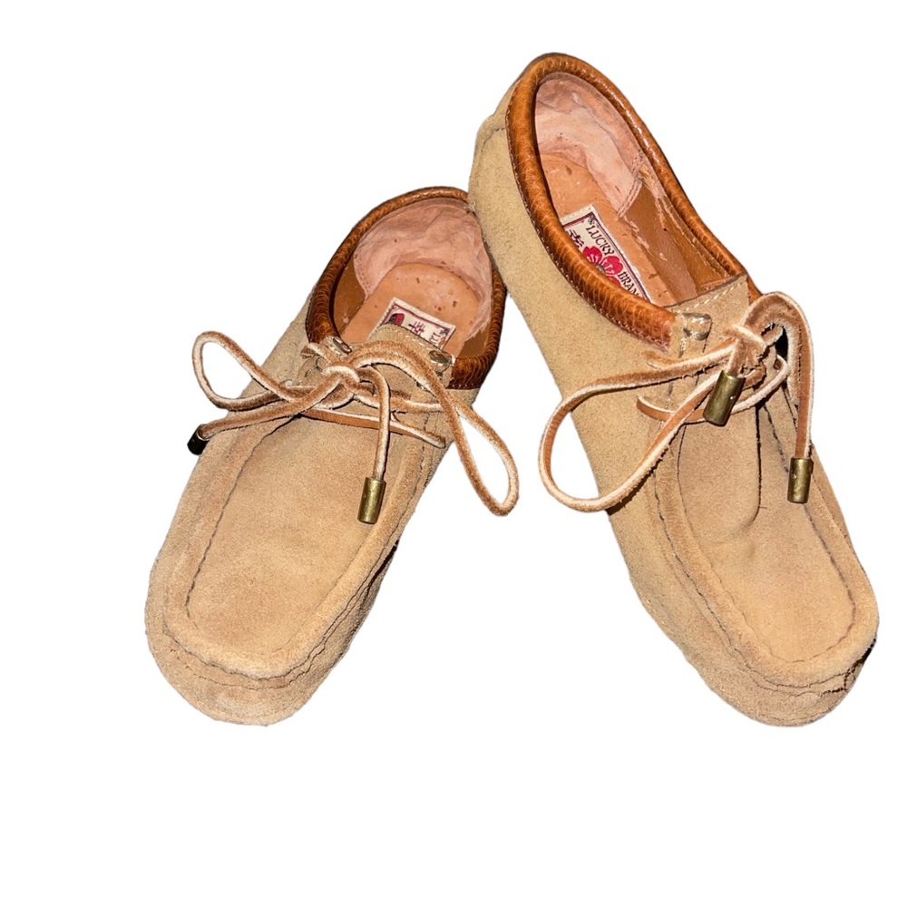 Lucky Brand Suede Wallabee Moccasins Size 6.5 Crepe Sole Chukka Loafer Boots